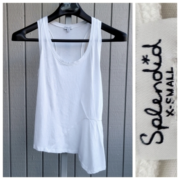 Splendid | Oversized Asymmetrical Pleated Halter Top EUC Ladies XS / Small - Picture 12 of 12